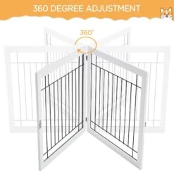 Yaheetech 6-Panel Foldable Wire Dog Gate -Dog Supplies Shop 871606 PT6. AC SS1800 V1686078424