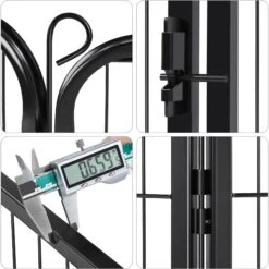 Yaheetech 12-Panel 32-in H Dog Playpen With Door Black, Medium -Dog Supplies Shop 871638 PT8. AC SS1800 V1686078482