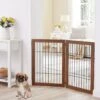 Unipaws Pet Gate Playpen 2-Panel Extension Kit, Walnut, Medium -Dog Supplies Shop 880078 MAIN. AC SS1800 V1686079643