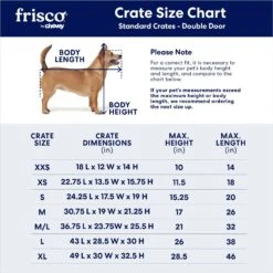 Frisco Fold & Carry Double Door Collapsible Wire Dog Crate -Dog Supplies Shop 88789 PT2. AC SS1800 V1667228179