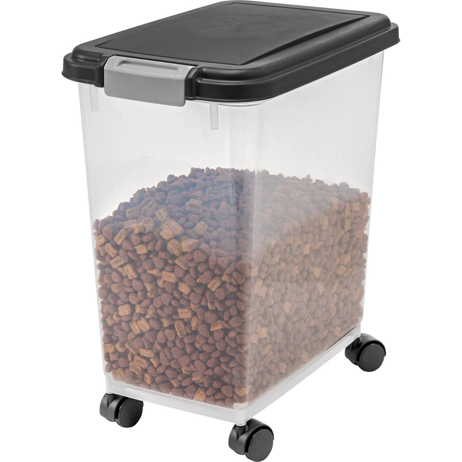 IRIS USA WeatherPro Airtight Dog, Cat, Bird & Small-Pet Food Storage Bin Container With Attachable Casters 3 IRIS USA WeatherPro Airtight Dog, Cat, Bird & Small-Pet Food Storage Bin Container With Attachable Casters