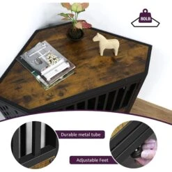 SMONTER Wooden Corner Crate Furniture Style Dog Kennel -Dog Supplies Shop 904206 PT2. AC SS1800 V1688398364
