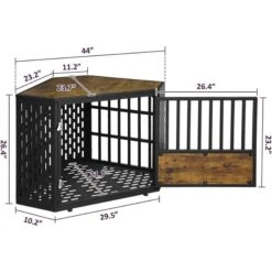 SMONTER Wooden Corner Crate Furniture Style Dog Kennel -Dog Supplies Shop 904206 PT5. AC SS1800 V1688398419