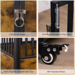 SMONTER Wooden Furniture Style Dog Crate -Dog Supplies Shop 904238 PT4. AC SS1800 V1688398359