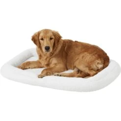 MidWest Quiet Time Deluxe Fleece Double Bolster Dog Crate Mat -Dog Supplies Shop 90431 PT3. AC SS1800 V1578083705