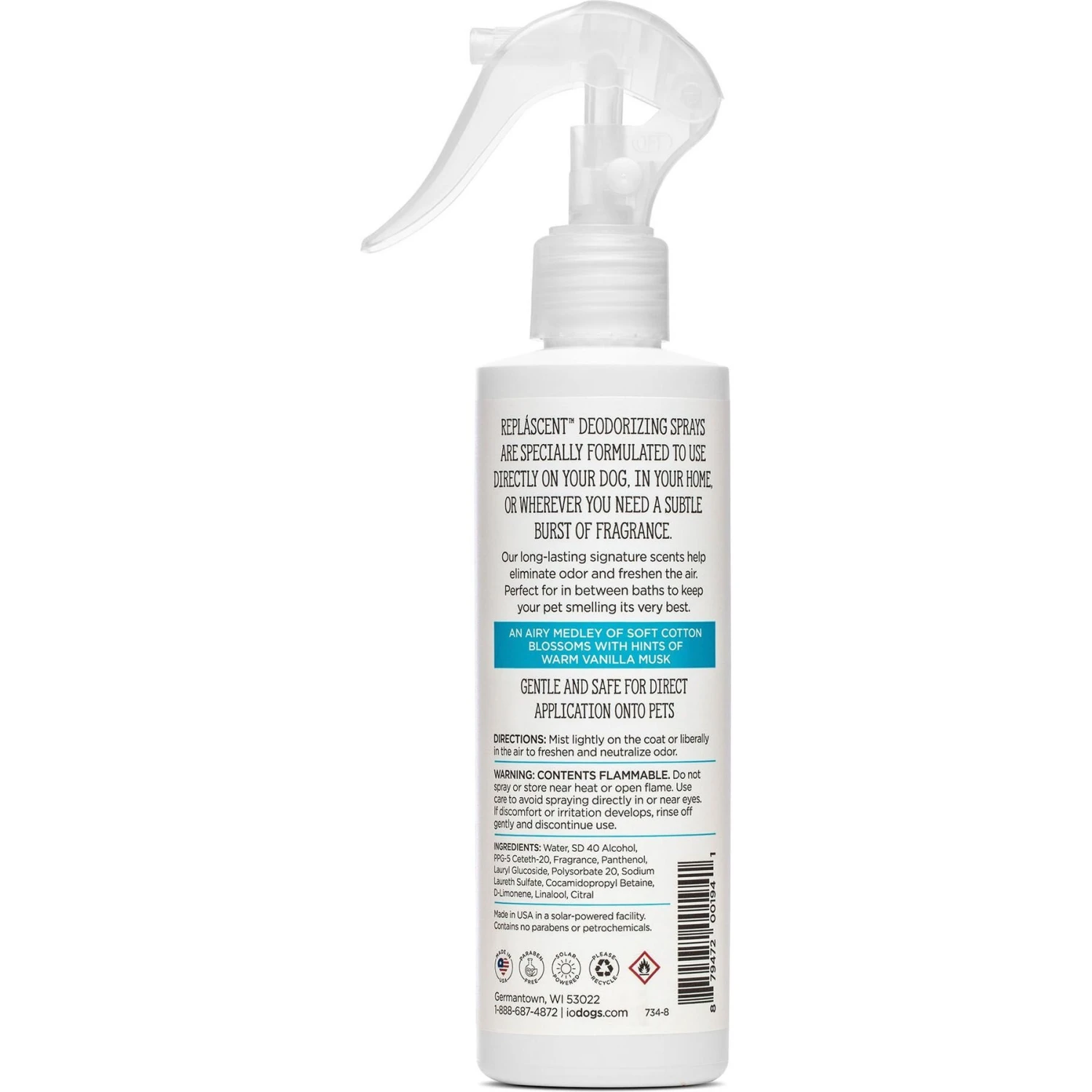 Isle Of Dogs Cotton + Fresh Orchid Replascent Odor Deodorizing Spray 4 Isle Of Dogs Cotton + Fresh Orchid Replascent Odor Deodorizing Spray - Image 2