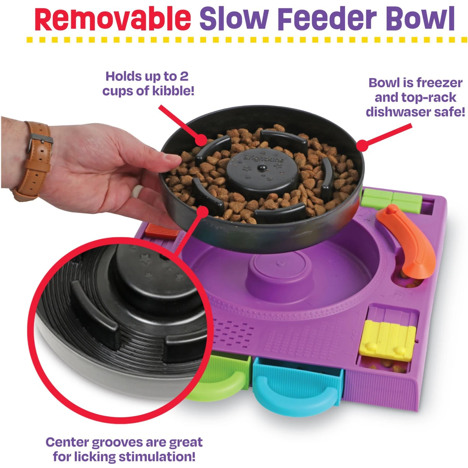 Brightkins DJ Doggo Puzzle Feeder Dog Toy 5 Brightkins DJ Doggo Puzzle Feeder Dog Toy - Image 3