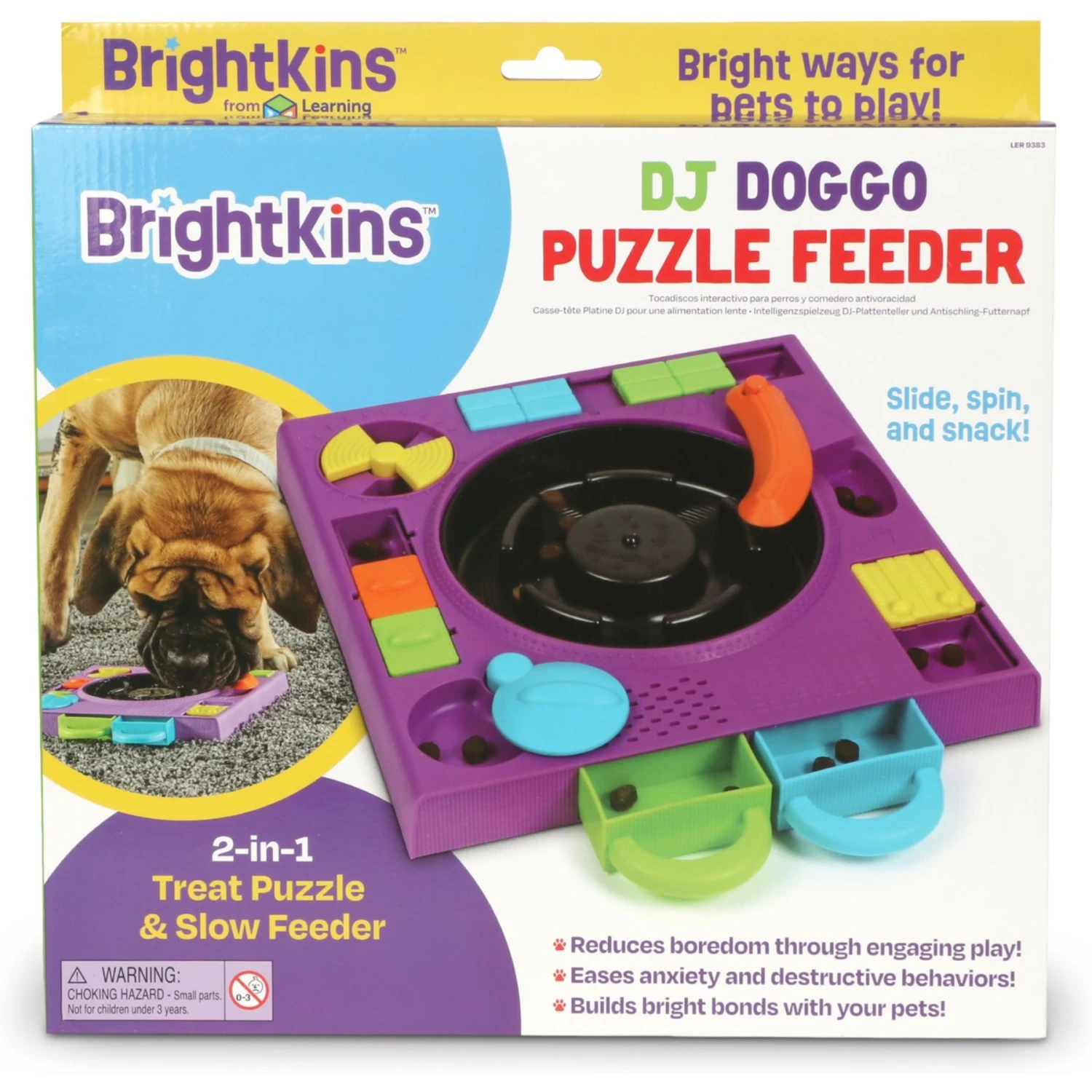 Brightkins DJ Doggo Puzzle Feeder Dog Toy 8 Brightkins DJ Doggo Puzzle Feeder Dog Toy - Image 6