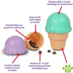 Brightkins Small Ice Cream Treat Dispenser Dog Toy -Dog Supplies Shop 930134 PT1. AC SS1800 V1698765997