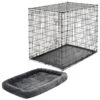 Frisco Heavy Duty Single Door Wire Dog Crate & MidWest Quiet Time Fleece Dog Crate Mat -Dog Supplies Shop 933510 MAIN. AC SS1800 V1692303238