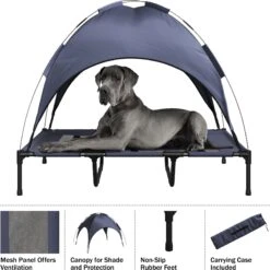 Pet Adobe Elevated Canopy Dog Bed -Dog Supplies Shop 944486 PT4. AC SS1800 V1694022900