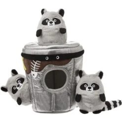 Frisco Trash Can & Raccoons Hide & Seek Puzzle Plush Squeaky Dog Toy & ZippyPaws Burrow Squeaky Hide & Seek Plush Dog Toy, Hedgehog Den -Dog Supplies Shop 947446 PT1. AC SS1800 V1693602685
