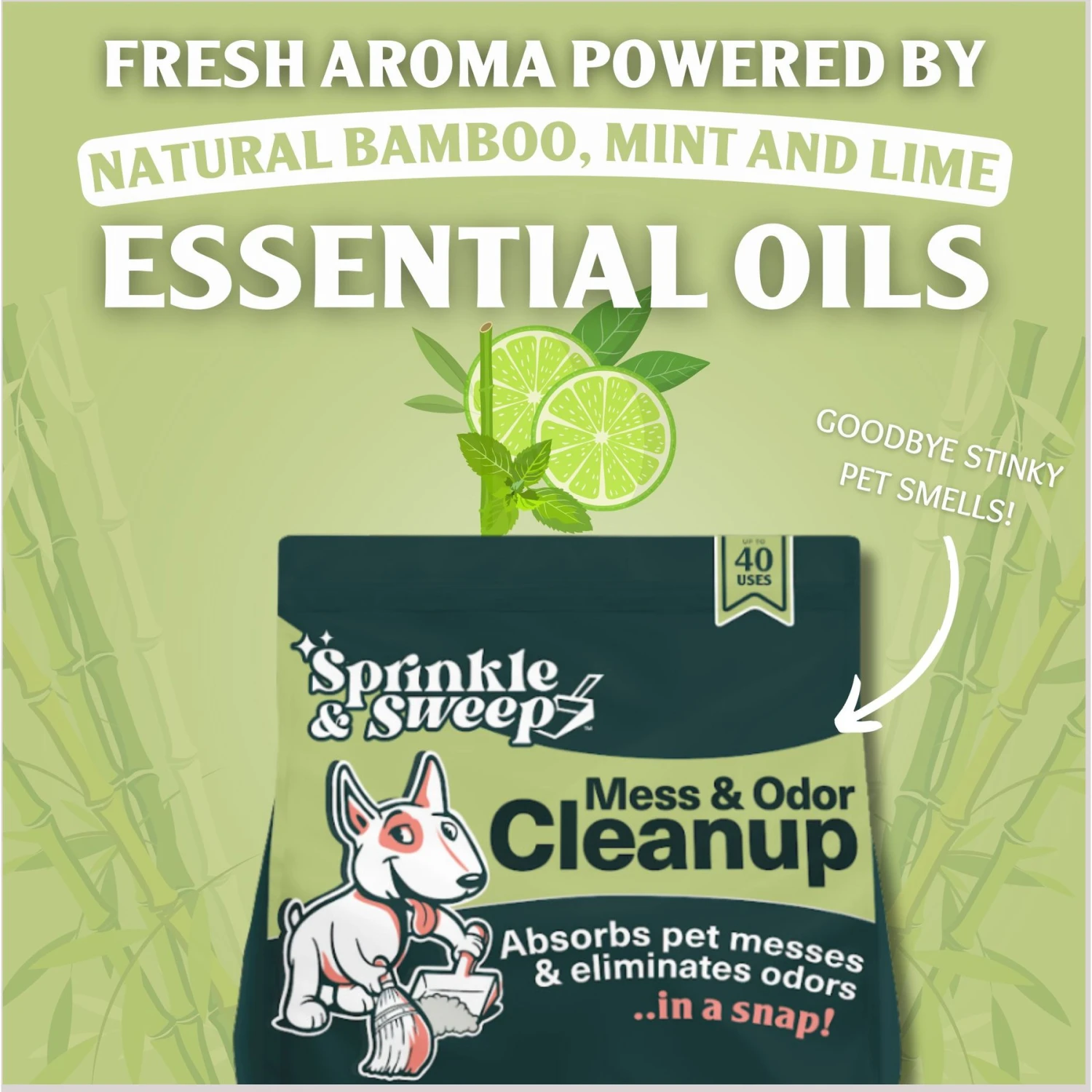 Sprinkle & Sweep Pet Mess & Odor Cleanup, 1.25-lb Bag 6 Sprinkle & Sweep Pet Mess & Odor Cleanup, 1.25-lb Bag - Image 4