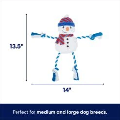 Frisco Holiday Snowman Plush With Rope Squeaky Dog Toy & Frisco Holiday Reindeer Plush With Rope Squeaky Dog Toy -Dog Supplies Shop 986174 PT2. AC SS1800 V1698257848