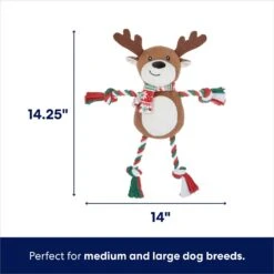 Frisco Holiday Snowman Plush With Rope Squeaky Dog Toy & Frisco Holiday Reindeer Plush With Rope Squeaky Dog Toy -Dog Supplies Shop 986174 PT6. AC SS1800 V1698258115